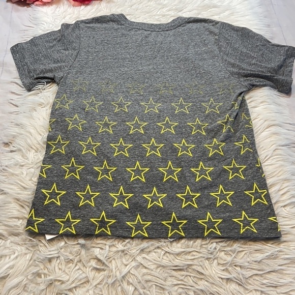 CHRLDR Gray Neon Yellow Ombré Star Short Sleeve Tee sz S - Picture 8 of 8